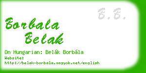 borbala belak business card